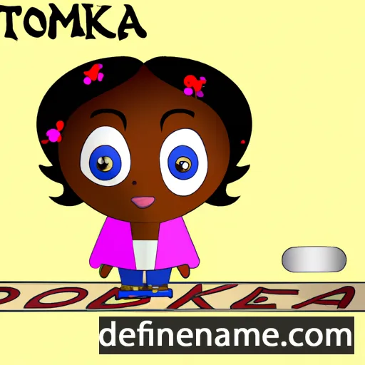 Tomeka cartoon