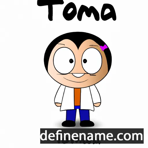 cartoon of the name Tomidia