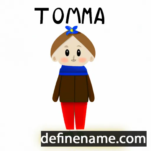 cartoon of the name Tomiła