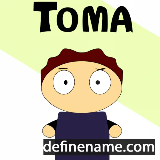 cartoon of the name Tomima