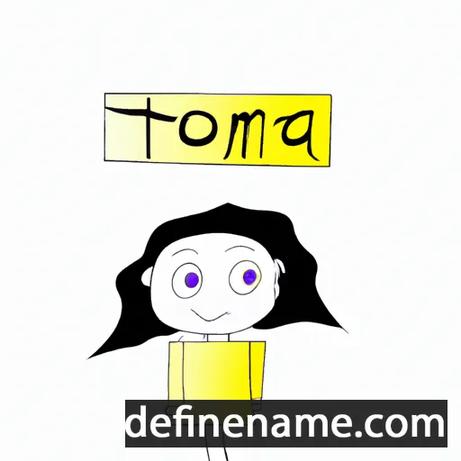 Tomina cartoon