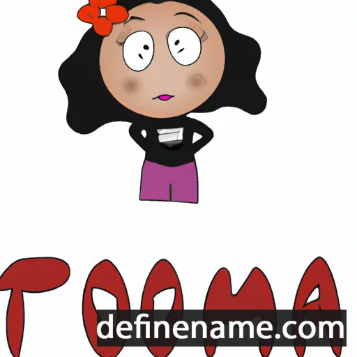 cartoon of the name Tomira