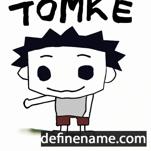 cartoon of the name Tomitake