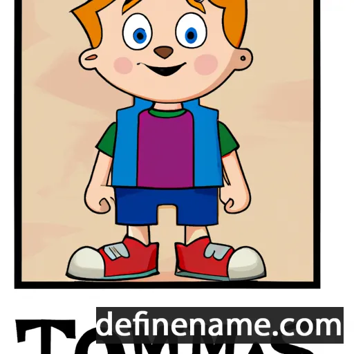 cartoon of the name Tommas