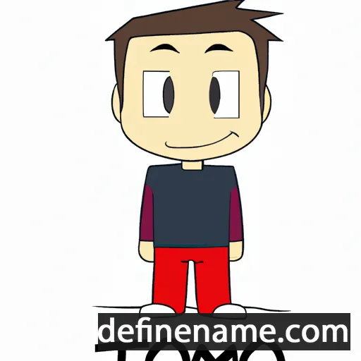 cartoon of the name Tomo