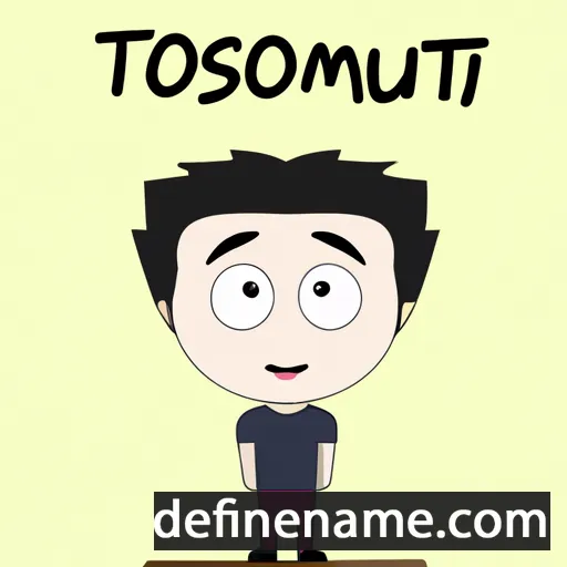 cartoon of the name Tomomitsu