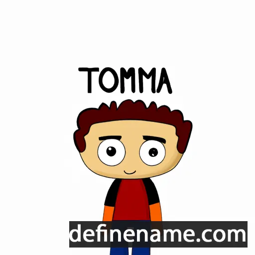 cartoon of the name Tomosa