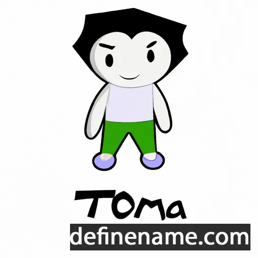 cartoon of the name Tomu