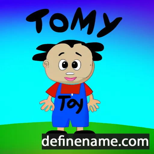 cartoon of the name Tomy