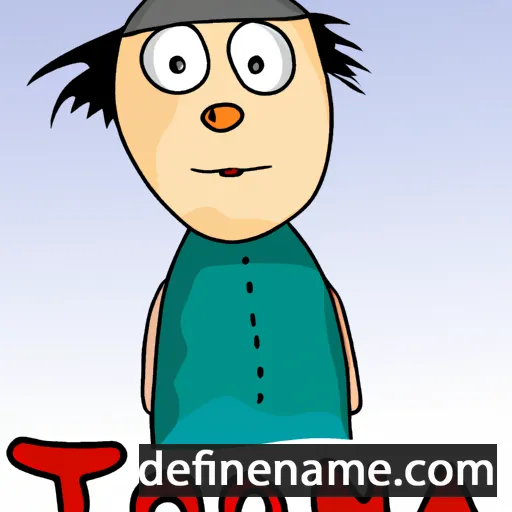 cartoon of the name Tona