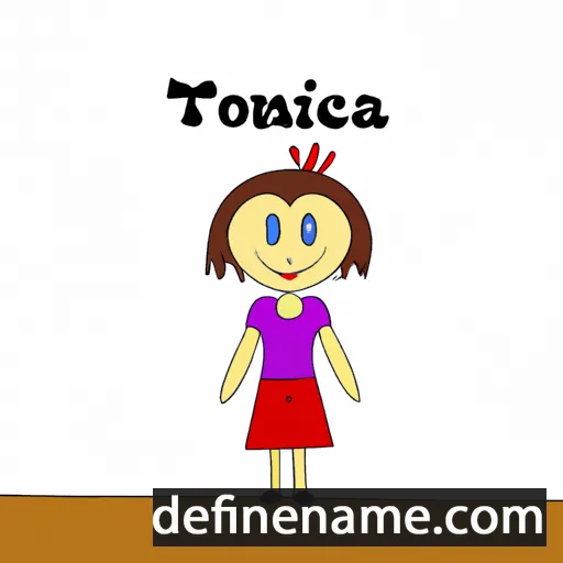 cartoon of the name Tončica