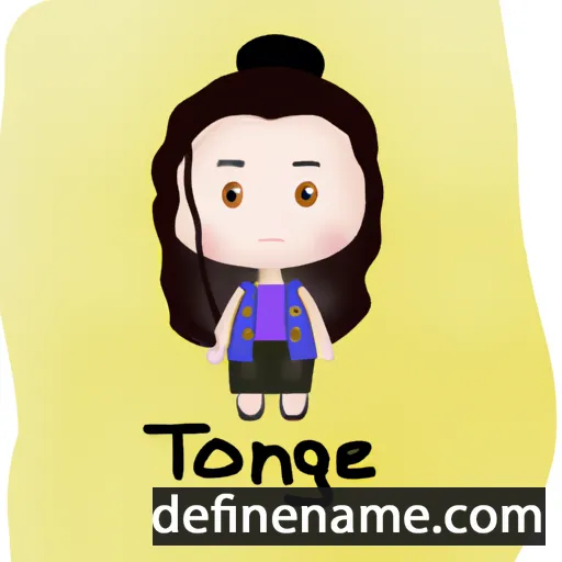 cartoon of the name Tongmei