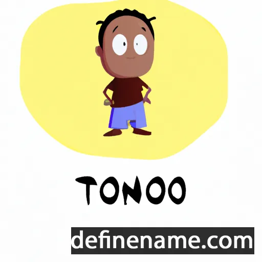 cartoon of the name Tonho