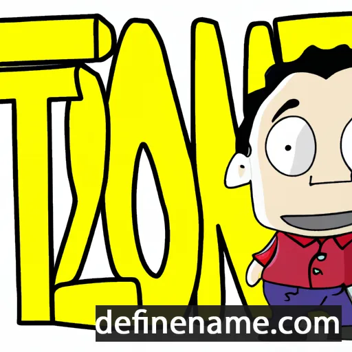 cartoon of the name Toni