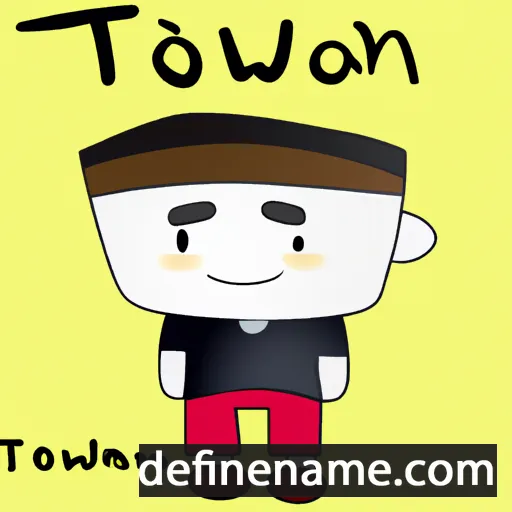 cartoon of the name Tontawan