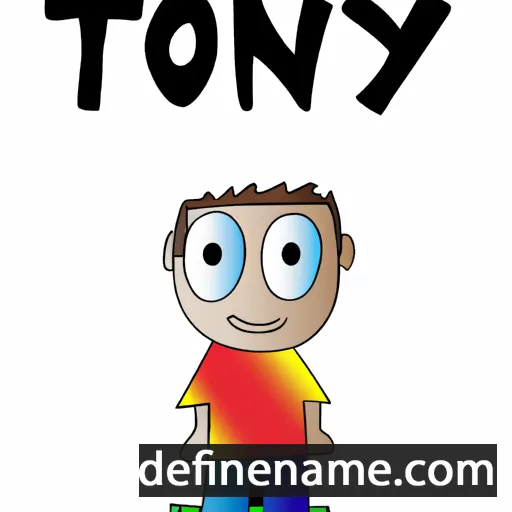 cartoon of the name Tonyo