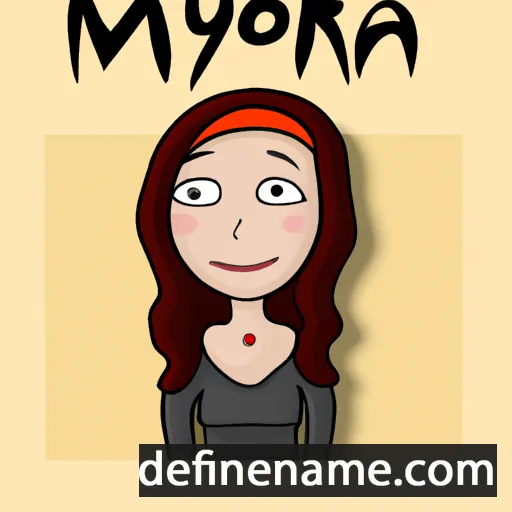 cartoon of the name Moyra