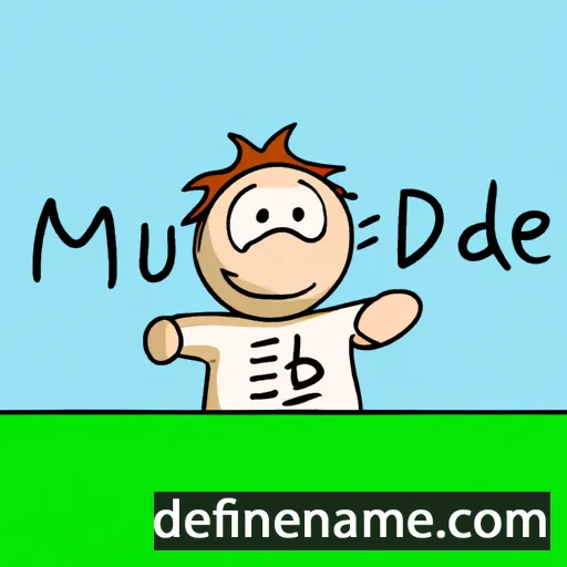 cartoon of the name Müjde