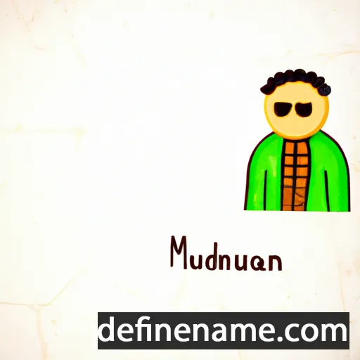 cartoon of the name Muadhnait