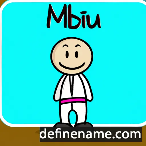 cartoon of the name Mubin