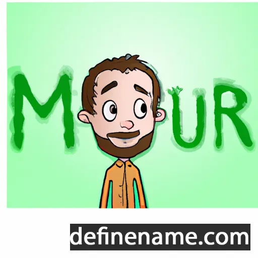 cartoon of the name Muir