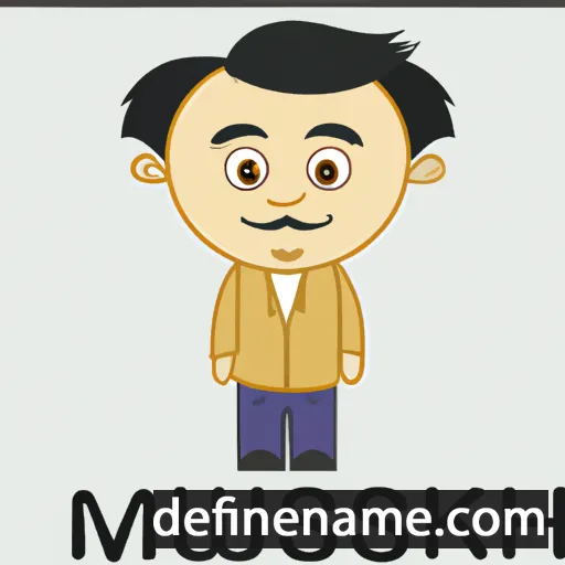 cartoon of the name Mukesh