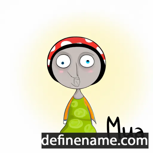 cartoon of the name Muna