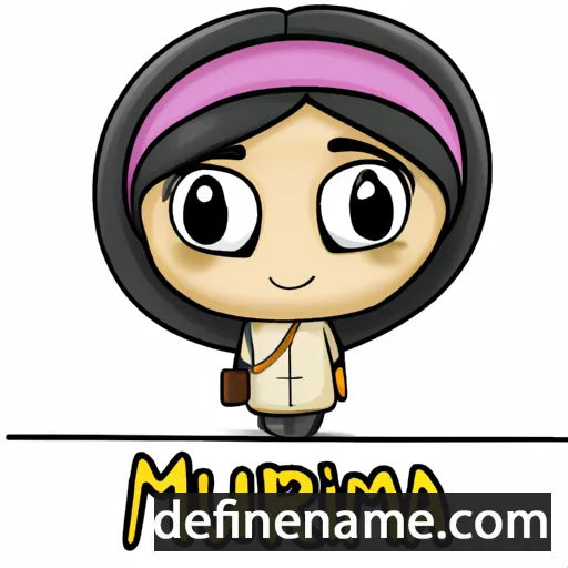 cartoon of the name Munira