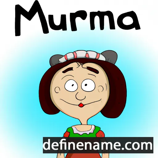 cartoon of the name Murna