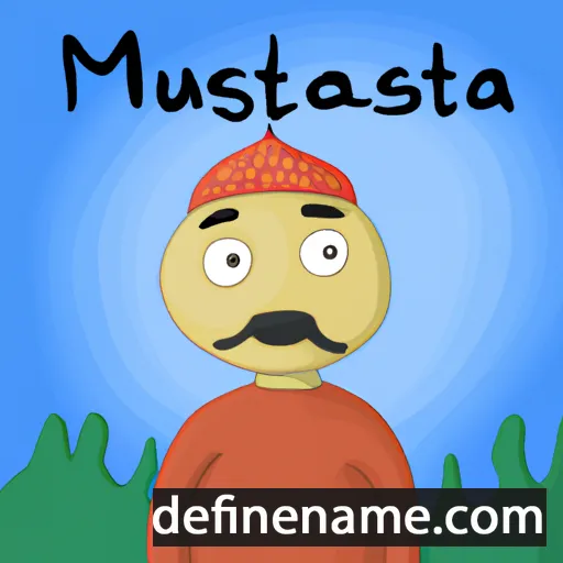 cartoon of the name Mustapha