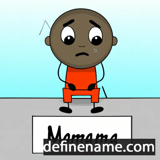 cartoon of the name Mwanajuma