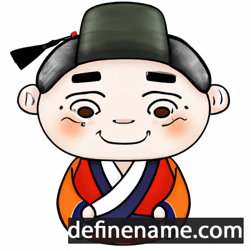 cartoon of the name Myeong-Suk