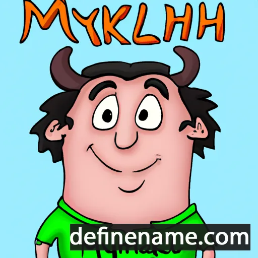 cartoon of the name Mykhail