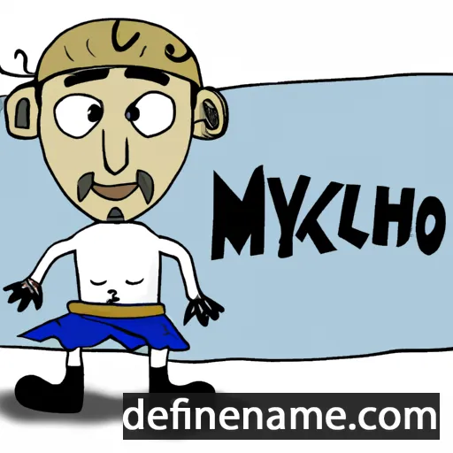 cartoon of the name Mykhailo