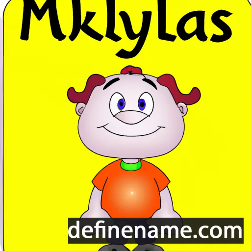 cartoon of the name Mykolas