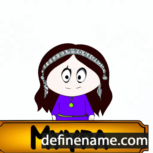 cartoon of the name Myra