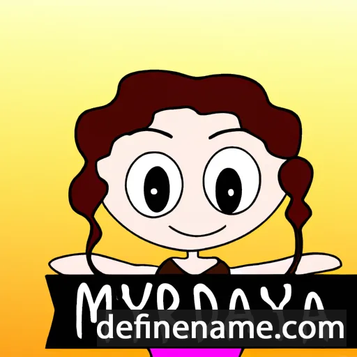 cartoon of the name Myranda