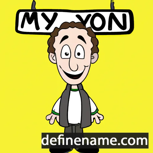 cartoon of the name Myron