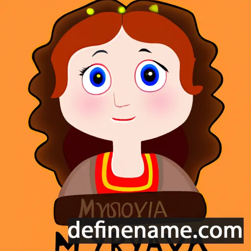 cartoon of the name Myroslava