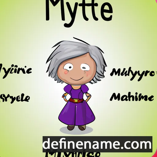 cartoon of the name Myrtie