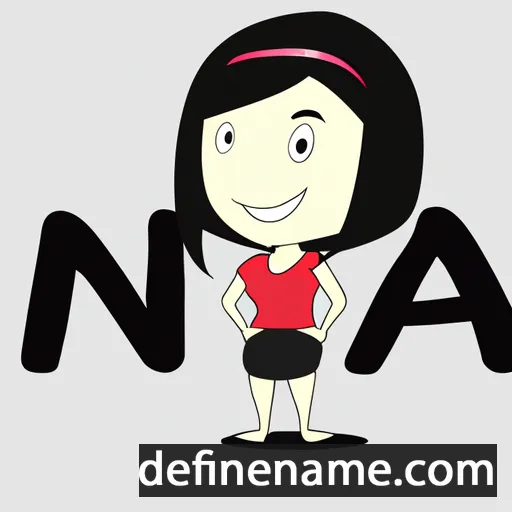 cartoon of the name Na