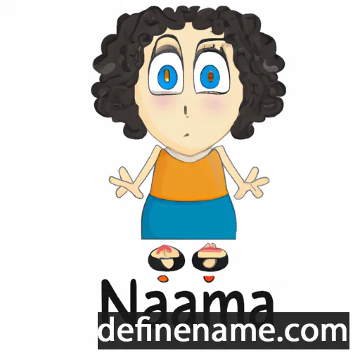 cartoon of the name Naama