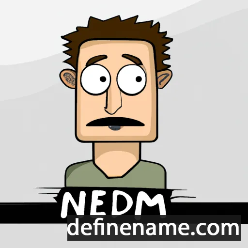 cartoon of the name Nadeem