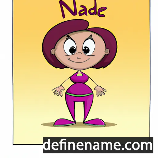 cartoon of the name Nadine