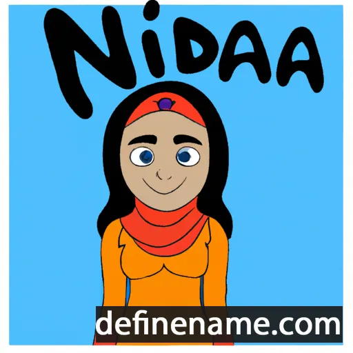 cartoon of the name Nadira