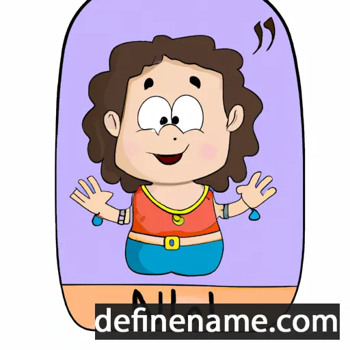 cartoon of the name Nahal