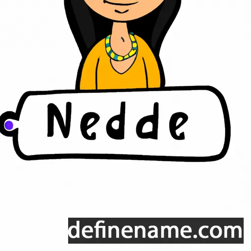 cartoon of the name Naheed