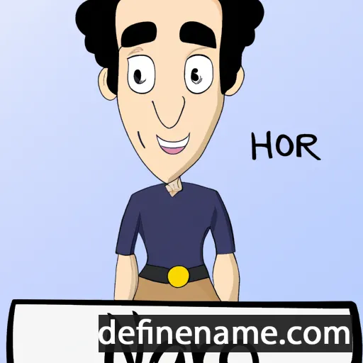 cartoon of the name Nahor