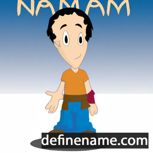 cartoon of the name Nahum