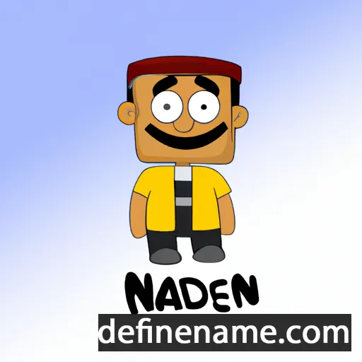 cartoon of the name Najden